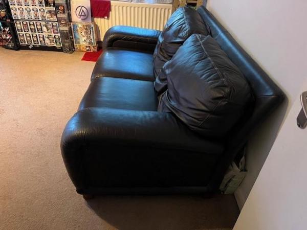 Image 3 of Two & Three seater Faux Leather Sofa's
