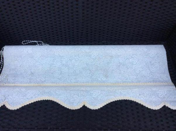 Image 1 of Beige/cream fabric roller blind (no brackets)