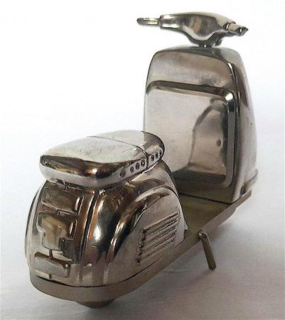Image 9 of MINIATURE NOVELTY CLOCK - 1960's SCOOTER