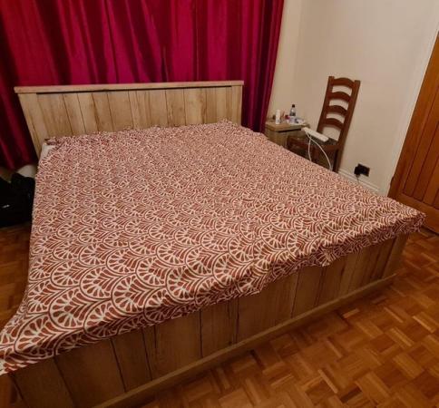 Image 1 of Double bed with wardrobe and 2 side tables - Accepting offer