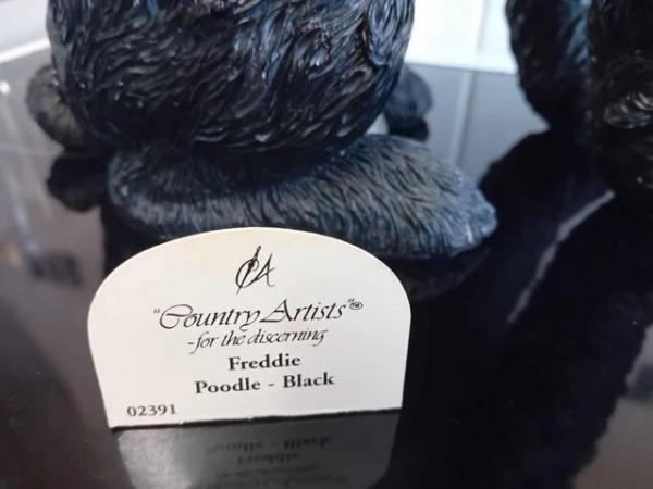 Image 3 of COUNTRY ARTIST ''Freddie Poodle'' 38cm Tall Ornament Collar