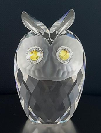 Image 1 of Swarovski Crystal Large Owl "Woodland Friends" Perfect