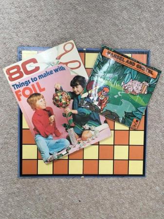 Image 1 of Vintage 1970s childrens book,record/vinyl/single, game board