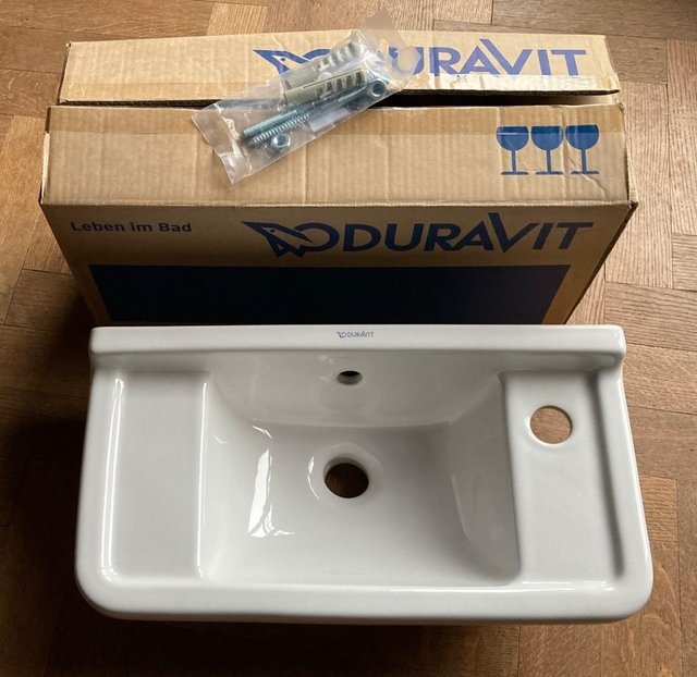 Preview of the first image of Duravit Starck 3 handrinse basin. Model No 075150.