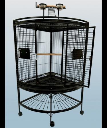 Image 4 of Parrot-Supplies Louisiana Corner Parrot Cage With Play Top B