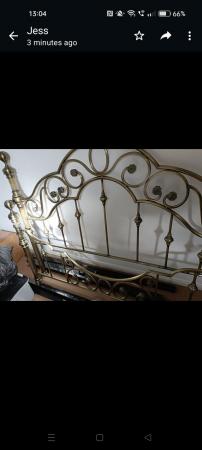 Image 2 of King size Brass bed , no mattress