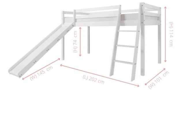 Image 1 of Kids cabin bed with ladder & slide!