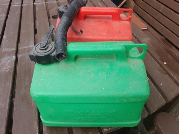 Image 2 of Here we have 2 x 5L Plastic Jerry cans