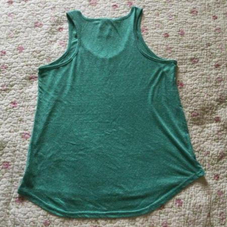 Image 2 of NEXT ESSENTIAL Green Marl Vest, Shirt-tail, Sz 16