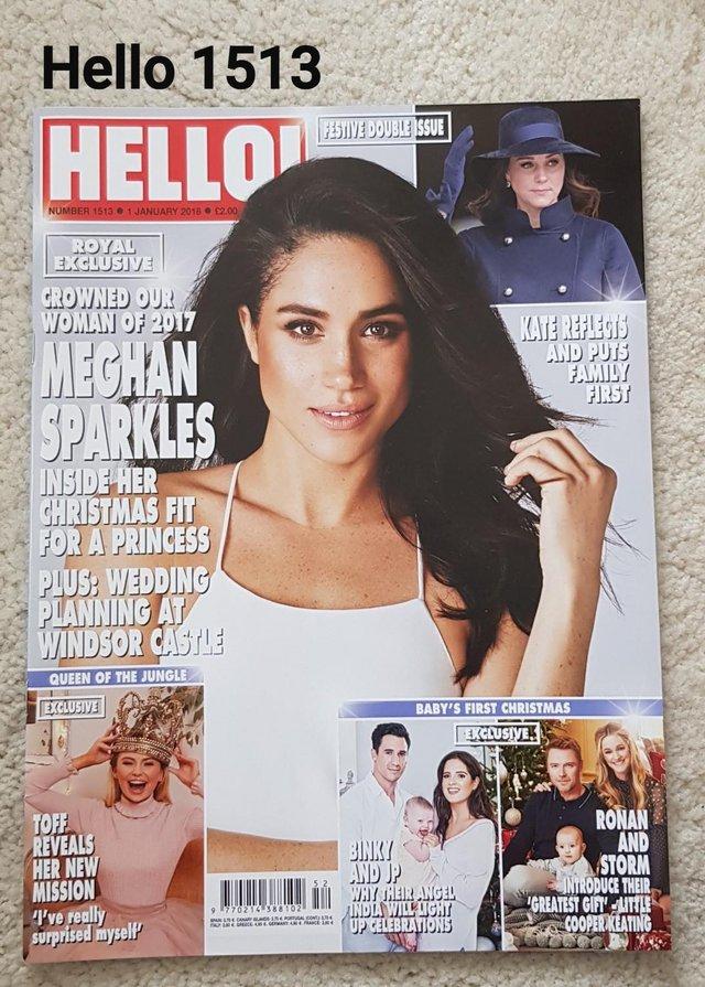 Preview of the first image of Hello Magazine 1513 - Festive Double Issue:Meghan Sparkles.