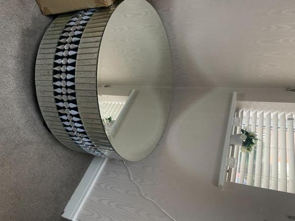 Image 2 of Round Mirrored Coffee Table