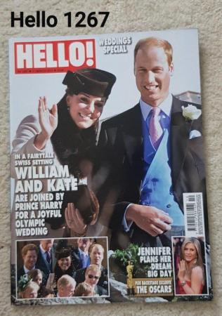 Image 1 of Hello Magazine 1267 - William & Kate at a Swiss Wedding