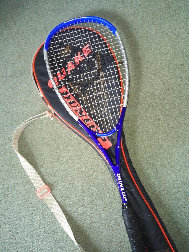 Preview of the first image of Dunlop quake max ignite squash racquet.