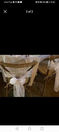 Image 2 of Lace white Chair sashes