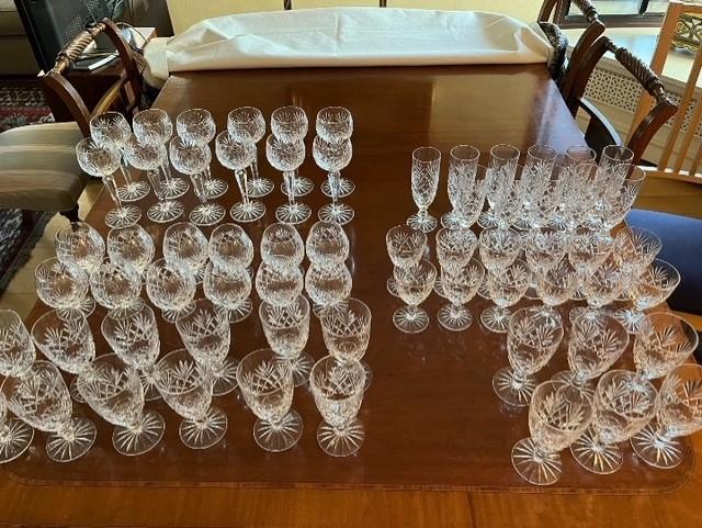 Preview of the first image of Vintage crystal glasses selection.