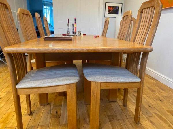 Image 5 of 1970s dining table and 8 chairs