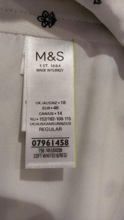 Image 8 of New Tags Marks and Spencer Soft White Skirt Size 18 Regular