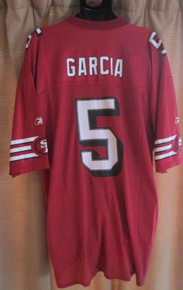 Preview of the first image of Reebok NFL San Francisco 49ers Jersey #5 GARCIA 2XL.