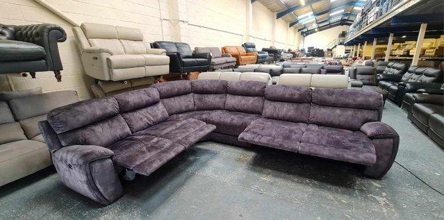 Image 17 of Radley Decent charcoal fabric electric recliner corner sofa