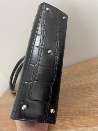 Image 7 of OSPREY LONDON Black Leather Handbag