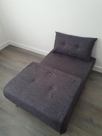 Image 2 of MADE Haru single sofa bed, Cygnet Grey