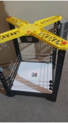 Preview of the first image of WWE WWF Toy wrestling ring for sale.