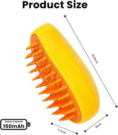 Image 4 of Steam Brush for Dogs & Cats, Multifunctional Cat Grooming