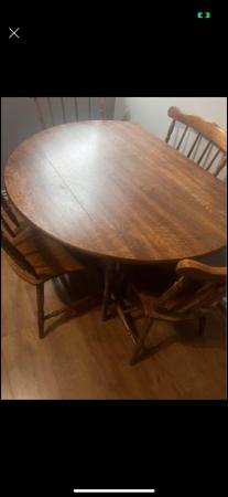 Image 3 of Drop leaf Table and chairs