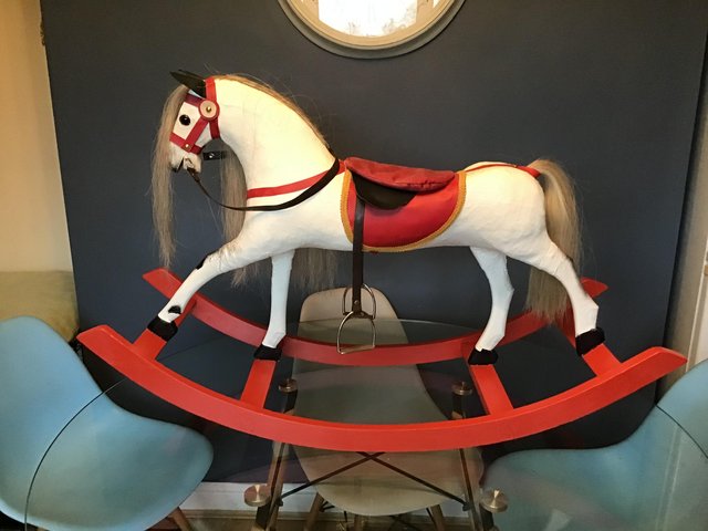 Preview of the first image of Vintage stred rocking horse.