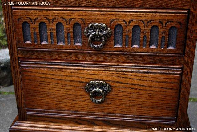 Image 56 of A PAIR OF OLD CHARM LIGHT OAK BEDSIDE CABINETS LAMP TABLES