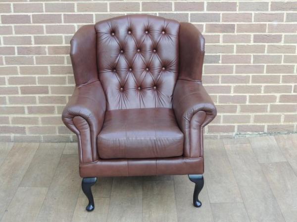 Image 2 of Wyvern Queen Anne Armchair (UK Delivery)