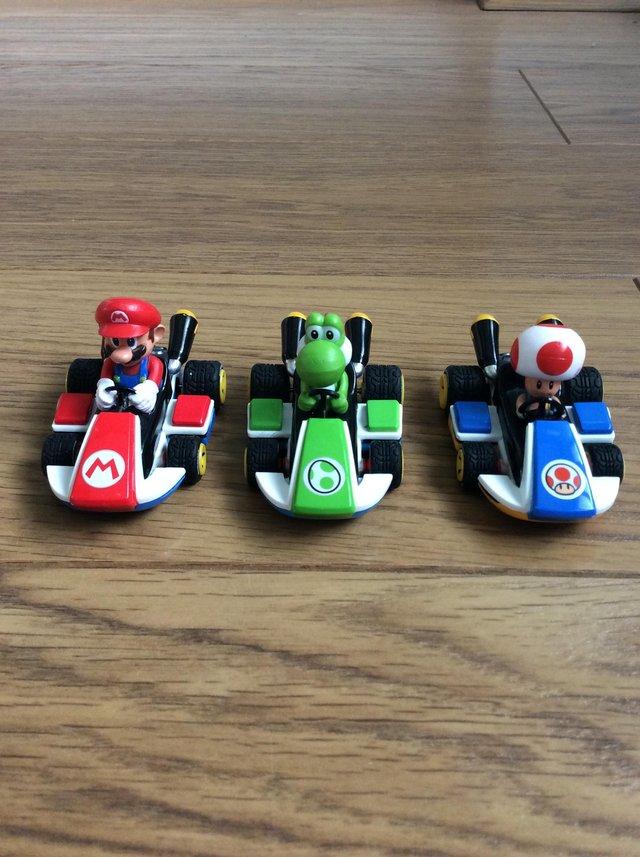 Preview of the first image of Mario Pull Back Racers Set of 3.