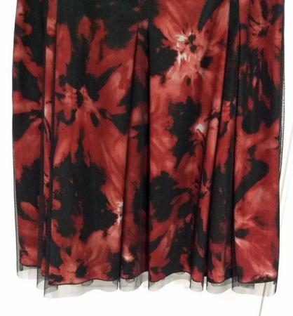 Image 8 of New Marks and Spencer Per Una Black Red Skirt Size 14
