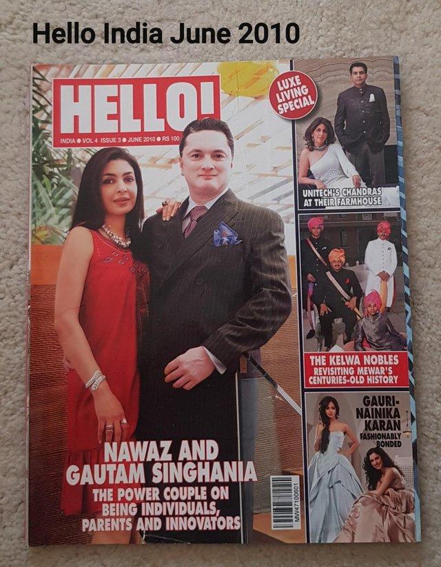 Preview of the first image of Hello! India June 2010 - Nawaz & Gautam Singhania.