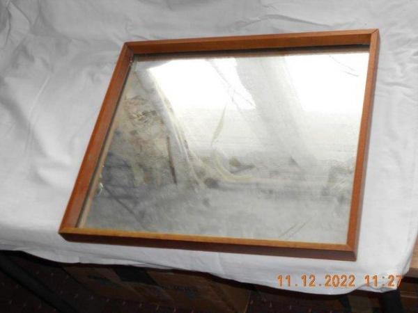 Image 3 of Mirror in frame suitable for wall mounting or dressing table