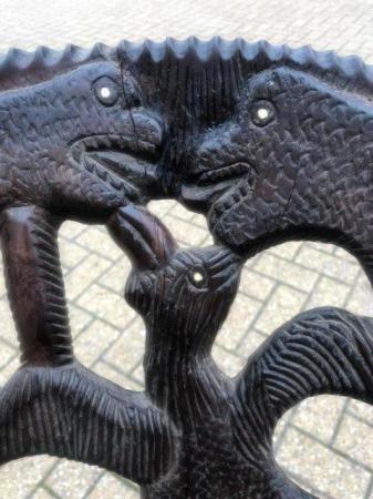 Image 2 of Hand carved African art Chair