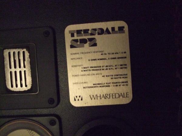 Image 3 of Wharfdale Teesdale SP2 Hi Fi speakers x2