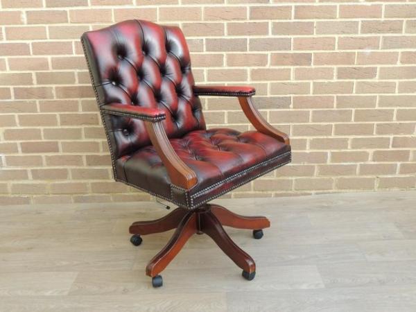 Image 7 of Gainsborough Chesterfield Ox Blood Chair (UK Delivery)