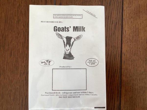 Image 3 of Goats milk bags sold in packs of 100
