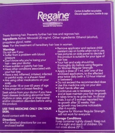 Image 3 of Regaine For Women - Not been used
