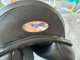 Preview of the first image of Utopia Dressage Saddle - 17.5" MW (adjustable gullet).