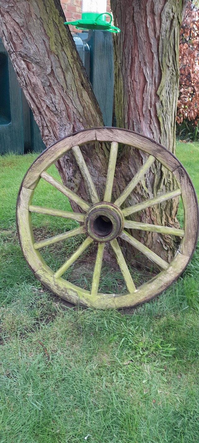 Preview of the first image of Old Dutch cart wheel.In good condition..