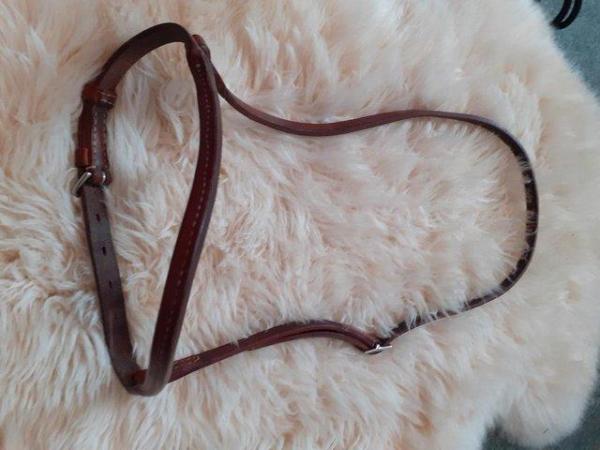 Image 1 of Western brown leather noseband