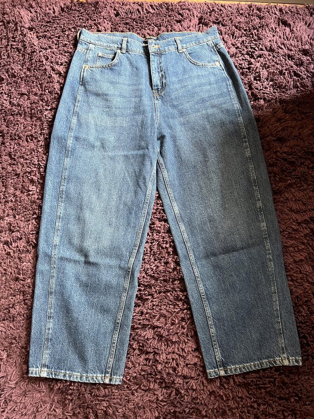 Preview of the first image of Whistles Authentic Barrel Leg Jeans.