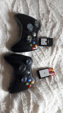 Image 2 of Xbox 360 with 2 controllers