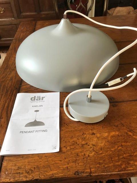 Preview of the first image of Pendant Ceiling Light in soft matt grey.