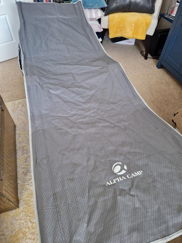 Preview of the first image of Camping Bed Alpha Grey  as New.