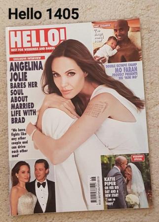Image 1 of Hello Magazine 1405 - Angelina Jolie - Life with Brad Pitt