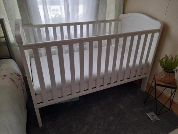 Image 3 of East coast white cot bed