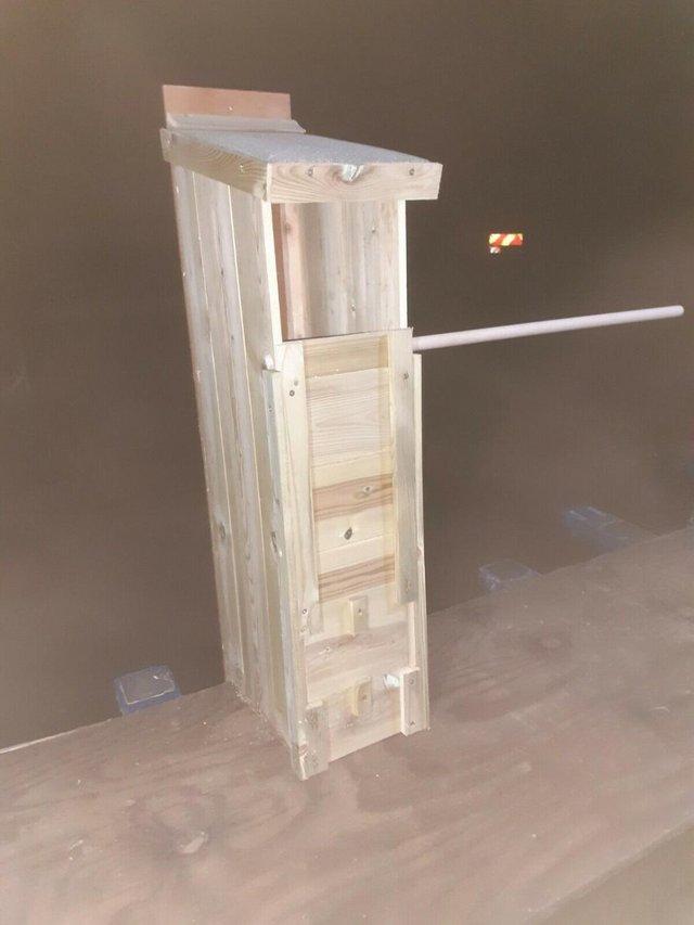 Preview of the first image of Hand built wooden Tawny Owl Nest Box.